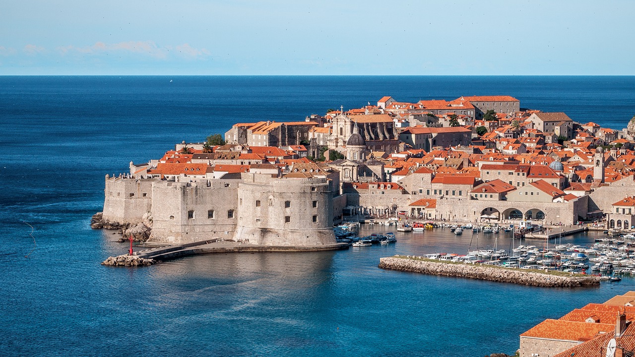 Panoramic view of Dubrovnik old town