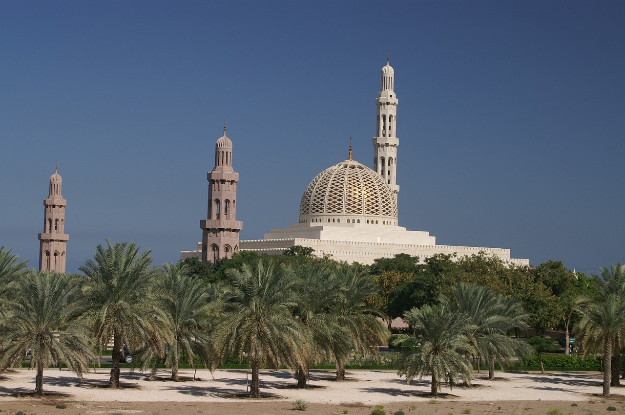 Sultan Qaboos Grand Mosque in Muscat, Oman