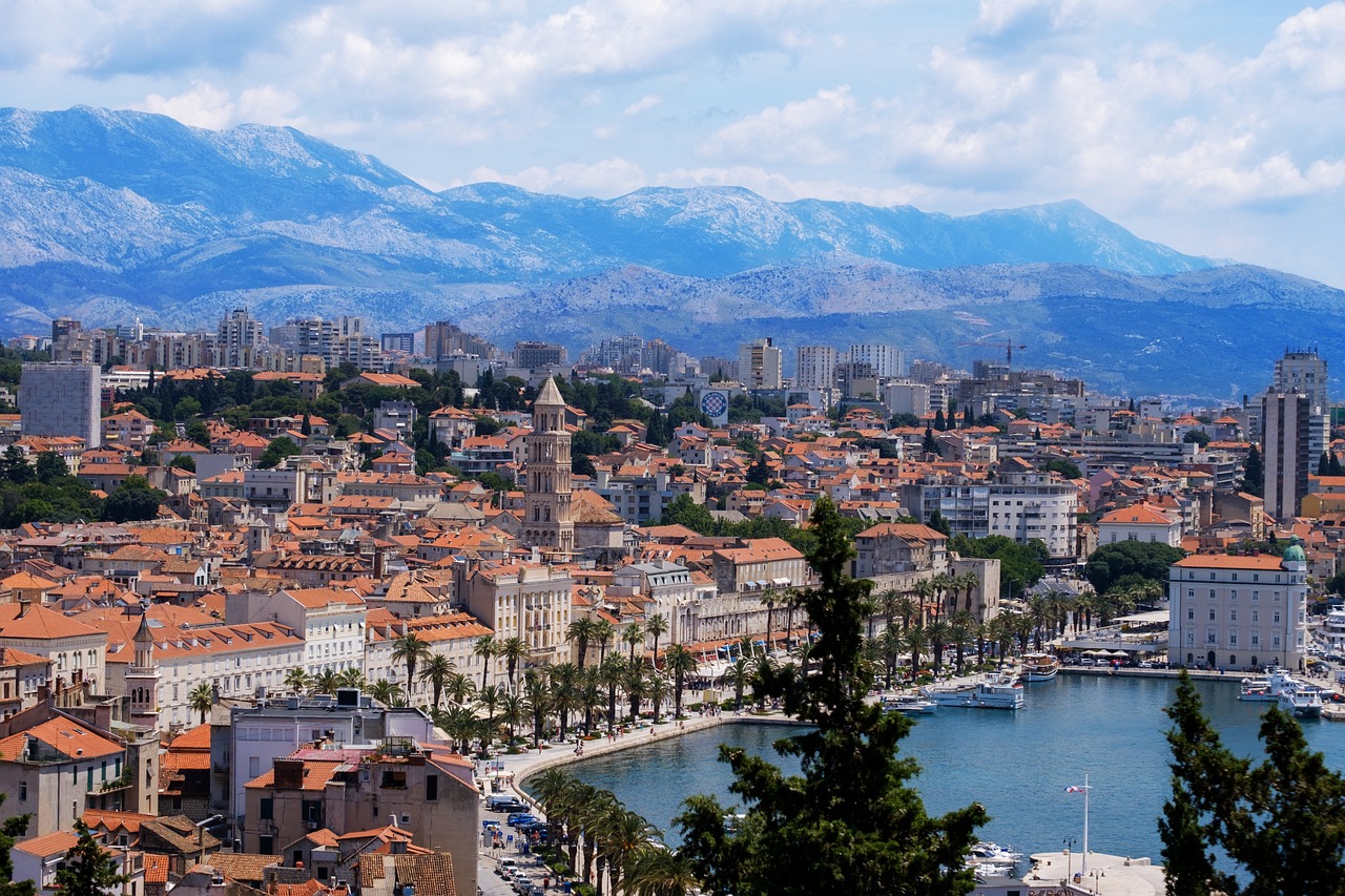 Panoramic view of Split